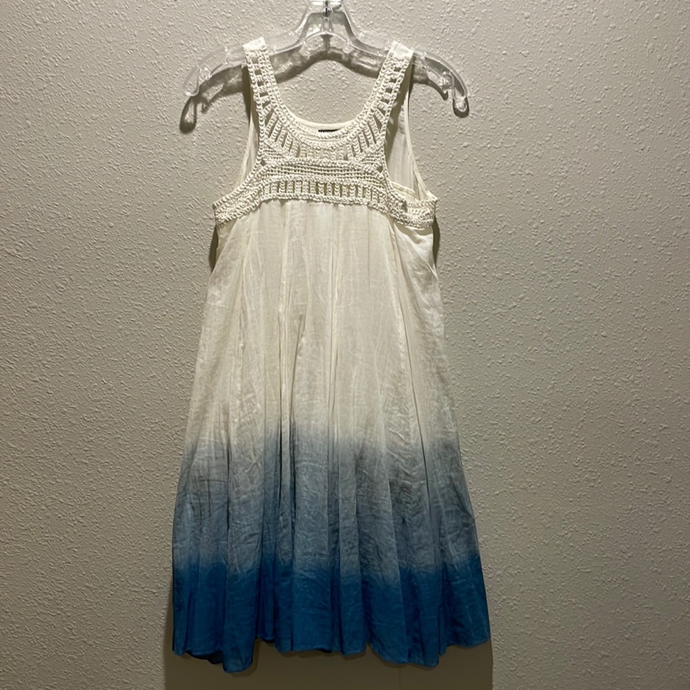 Mini crochet top ombré dress